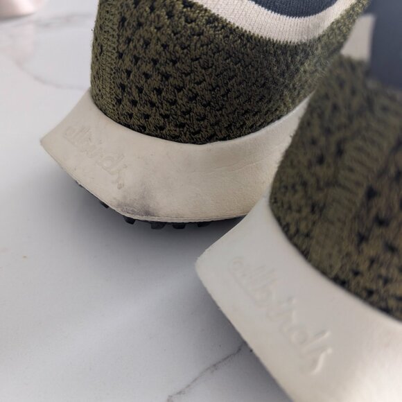 Allbirds Wool Runners Olive Green Sneakers Tree Dasher 2 M8.5 - Lightweight - Picture 7 of 14